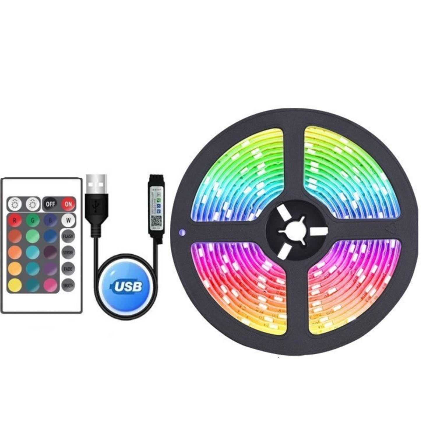 RGB 5V Background Light Strip with Remote Control