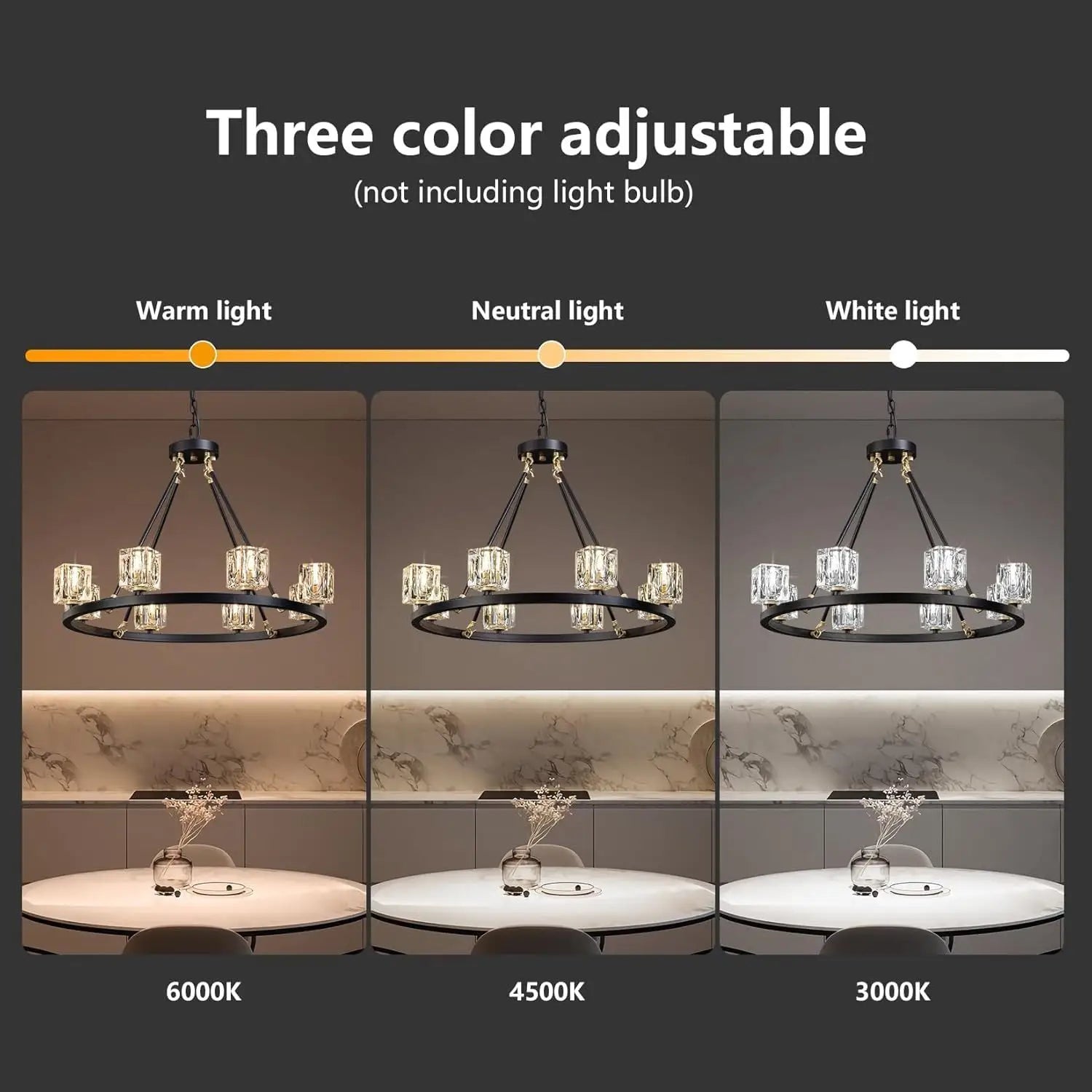 Elegant Adjustable Height Wagon Wheel Chandelier for Modern Homes - Black - 12V Hanging Light