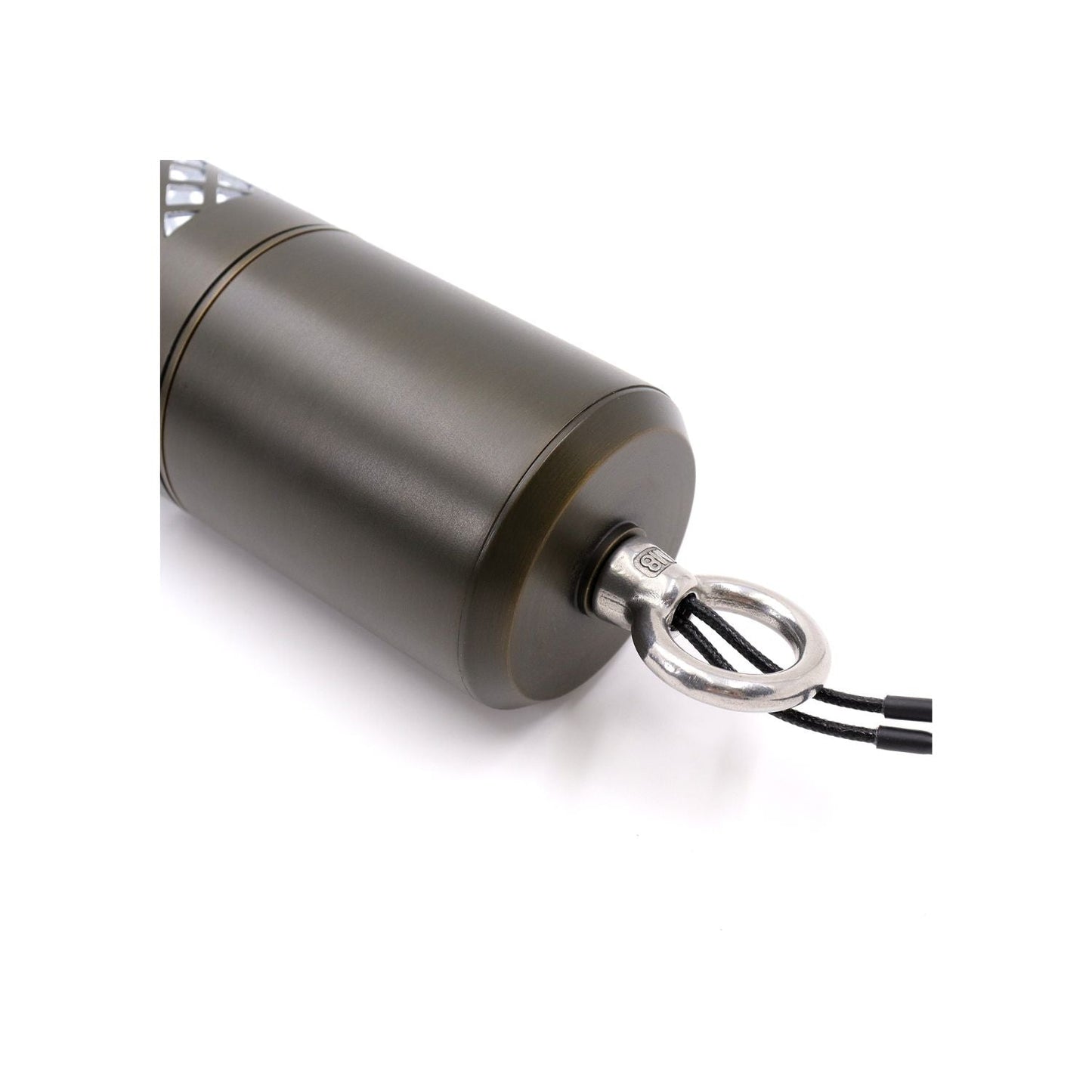 Elegant Brass Hanging Light with a Hollow Square Die Cast Brass Pendant - Hanging Light