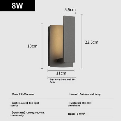 Elegant Outdoor Wall Light LED – Warm Stylish Durable Illumination - Wall Lights