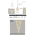 Nordic Minimalist Ceramic Magnolia Dining Room Bedroom Bedside Staircase Petal Chandelier - Tri color dimming / Ceramic