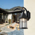 Elegant Sand Black Wall Lamp Decorative with LED and Bubble Glass Finish Sand Black 12V Hanging Light