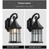 Elegant Sand Black Wall Lamp Decorative with LED and Bubble Glass Finish Sand Black 12V Hanging Light