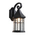 Elegant Sand Black Wall Lamp Decorative with LED and Bubble Glass Finish Sand Black 12V Hanging Light