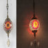 Elegant Single-Head Turkish Chandelier with Colorful Glass Shade - Style 2 / US plug - Indoor Hanging Light