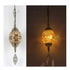 Elegant Single-Head Turkish Chandelier with Colorful Glass Shade - Style 3 / US plug - Indoor Hanging Light