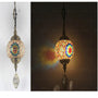 Elegant Single-Head Turkish Chandelier with Colorful Glass Shade - Style / US plug - Indoor Hanging Light