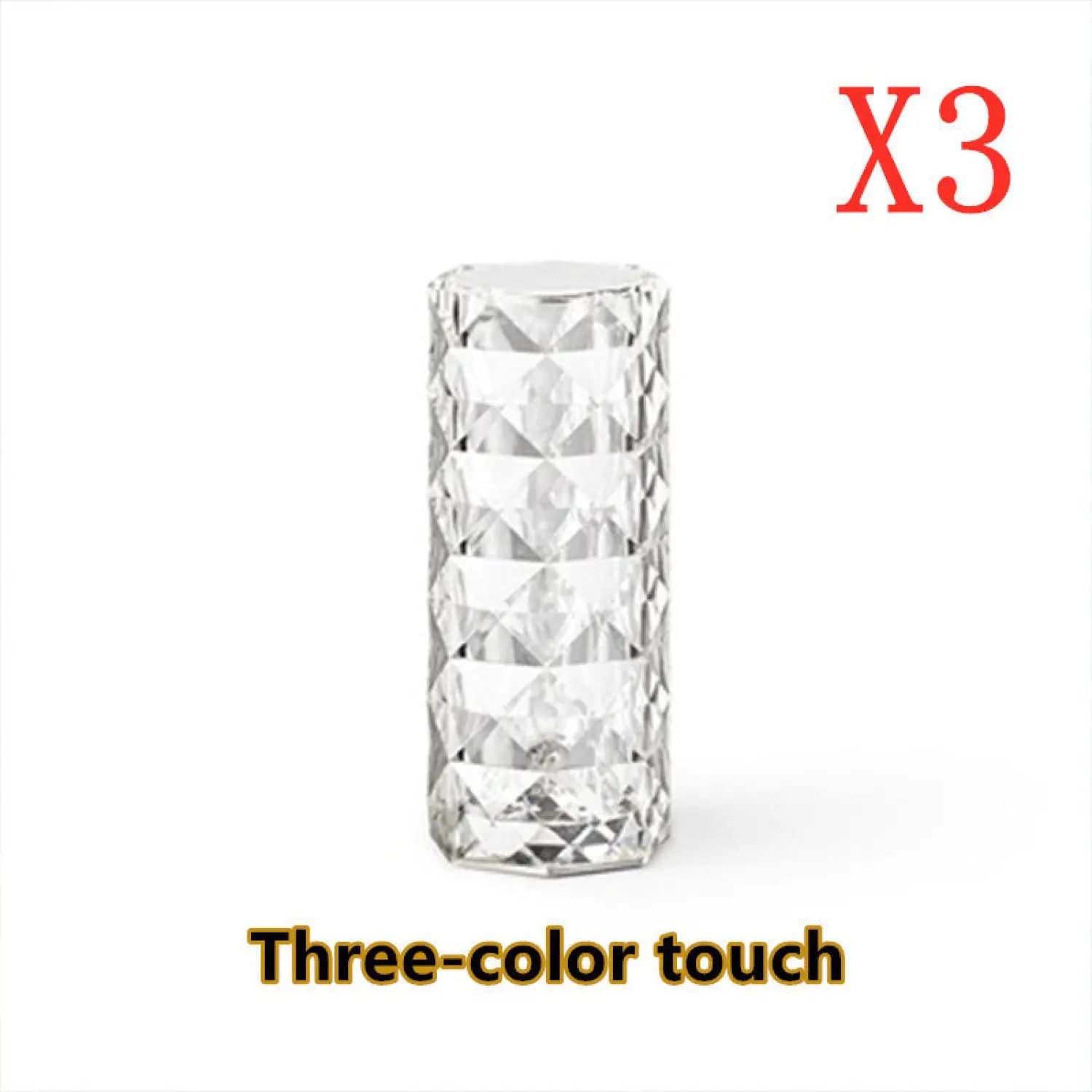 Elegant USB Table Lamp with 16-Color Crystal Lighting - White / 3colors / USB - 12V Hanging Light