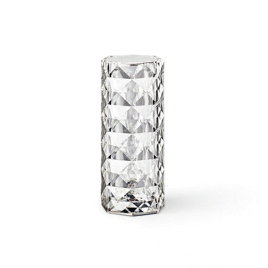 Elegant USB Table Lamp with 16-Color Crystal Lighting - White / 3colors / USB - 12V Hanging Light