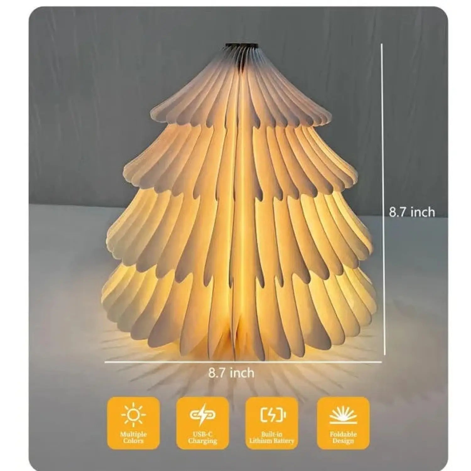 Christmas Tree Foldable Lamp - Tree Lamp - 12V Hanging Light