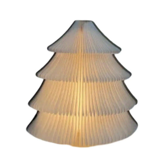 Elegant Wooden Christmas Lamp with Foldable Design for Warm Lighting - Tree Lamp - 12V Hanging Light