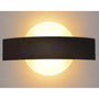 Energy Efficient LED Lights for Wall in Corridors and Aisles - Black warm white / Round shape - 12V Hanging Light