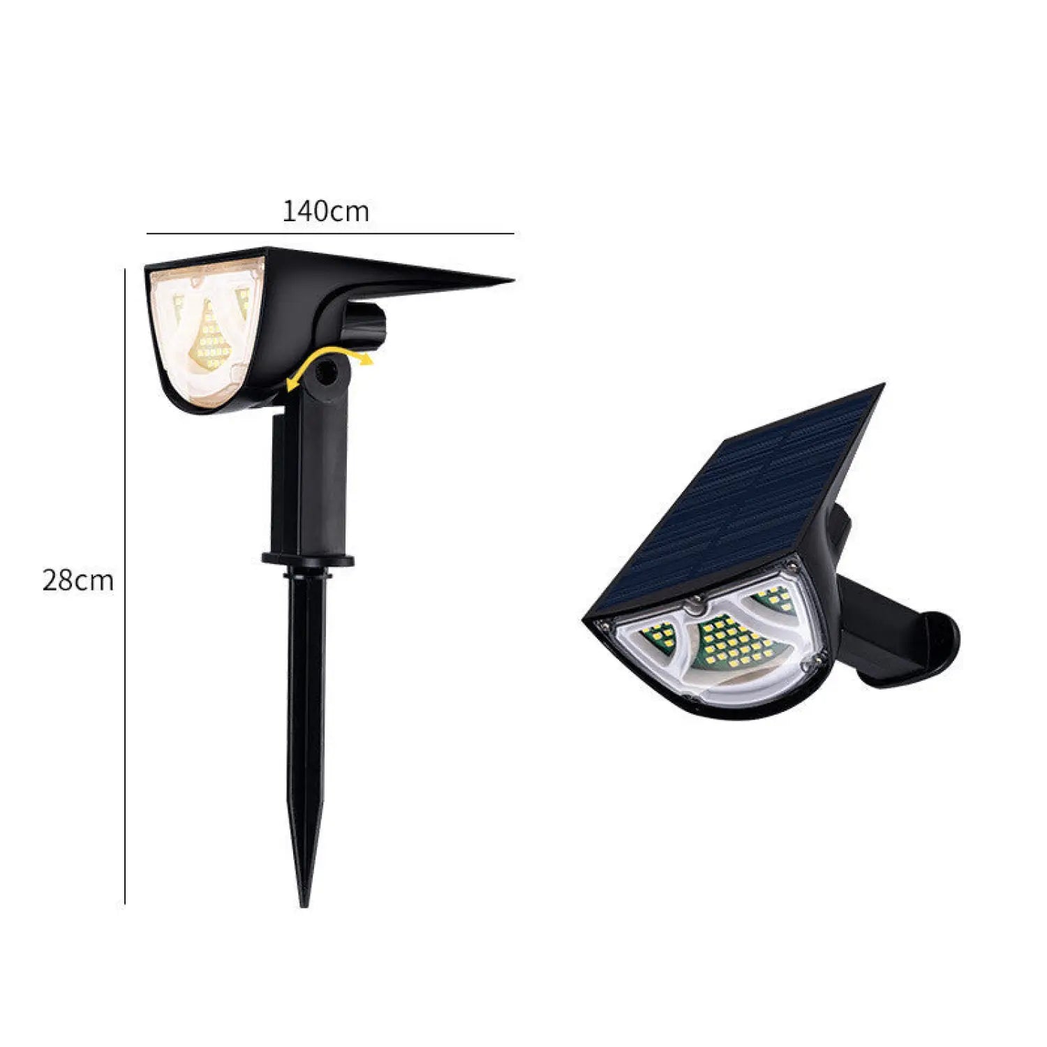 Energy-Efficient Solar Spot Light for Garden and Lawn Illumination - Solar Light