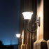 Energy Saving Solar Powered Wall Lights for Outdoor Courtyard Areas - Black Solar Powered Model - Solar Light