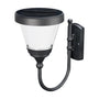 Energy Saving Solar Powered Wall Lights for Outdoor Courtyard Areas - Black Solar Powered Model - Solar Light