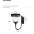 Energy Saving Solar Powered Wall Lights for Outdoor Courtyard Areas - Black Solar Powered Model - Solar Light