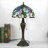 European Dragonfly Tiffany Glass Tabletop Lamp - No Bulb - Table Lamp