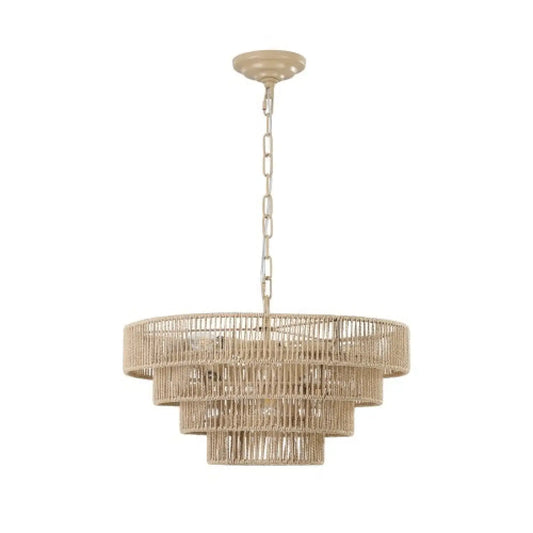 Bohemian Woven Chandelier Unavailable Platform Temu Wood 12V Hanging Light