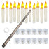 Flameless Floating Candles with Magic Wand Remote – LED Hanging Candle Set - Warm Yellow - Decorative Lights