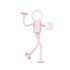 Flexible Sportsman LED Night Light with Suction Cup - 0.58W / Pink - Table Lamp