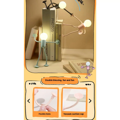 Flexible Sportsman LED Night Light with Suction Cup - Table Lamp