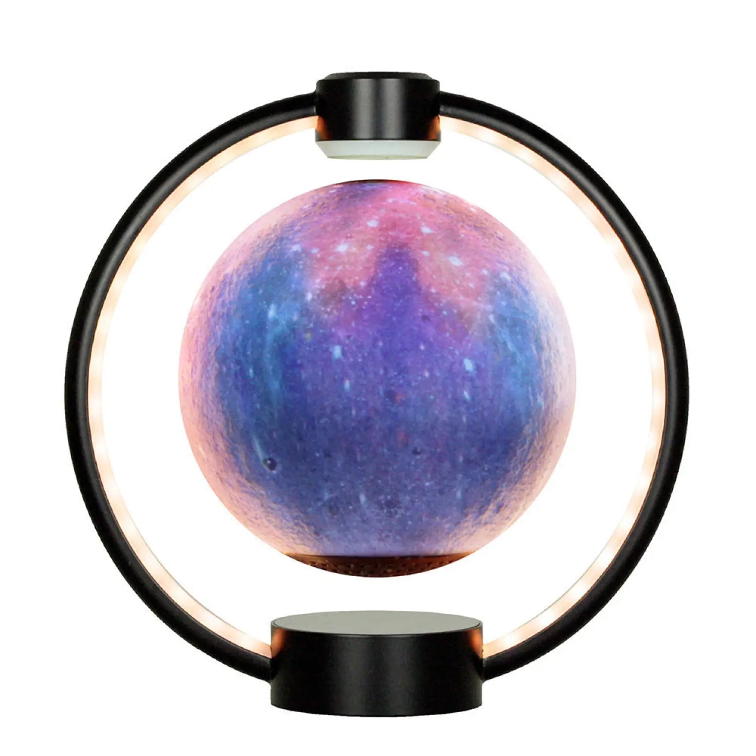 Floating Moon Lamp with Bluetooth Speaker and Colorful Lights - Black Starry Sky / US - Table Lamps
