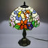 Flower Tiffany Glass Tabletop Lamp - No Bulb - Table Lamp