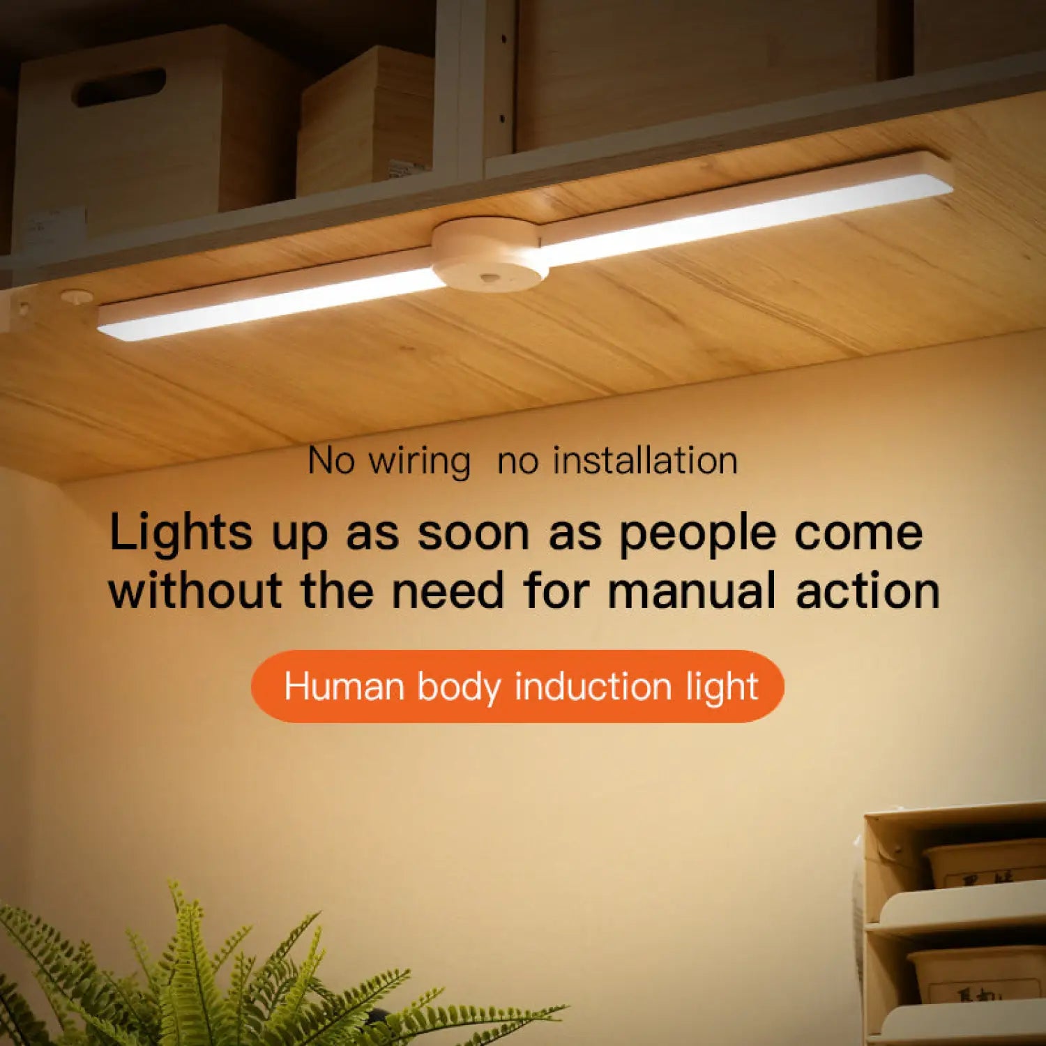 Foldable Under Cabinet Lights in Kitchen with Motion Sensor and Battery Folding cabinet light 12V Hanging Light