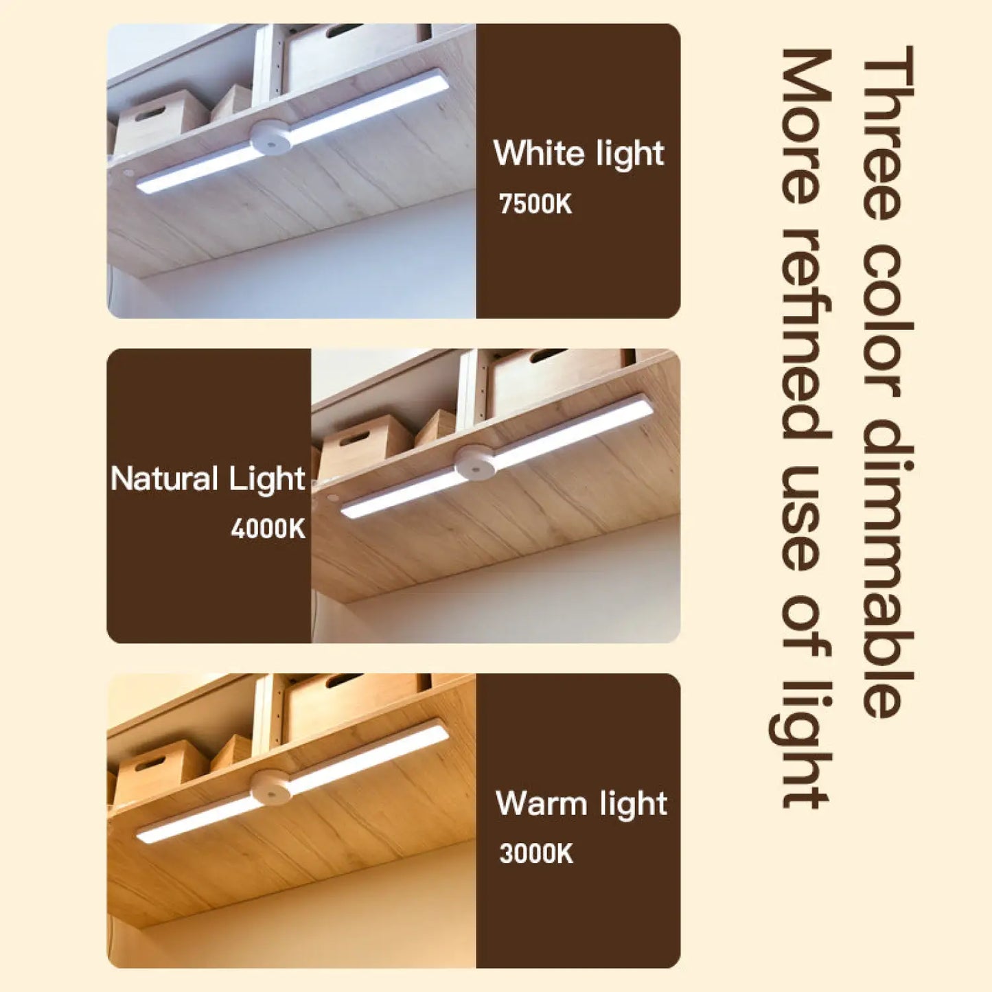 Foldable Under Cabinet Lights in Kitchen with Motion Sensor and Battery Folding cabinet light 12V Hanging Light
