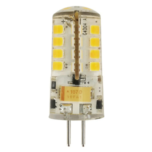 G4 12V Silicone 30W Halogen Bulb Warm White Light - 2W 3000K 12V Silicone