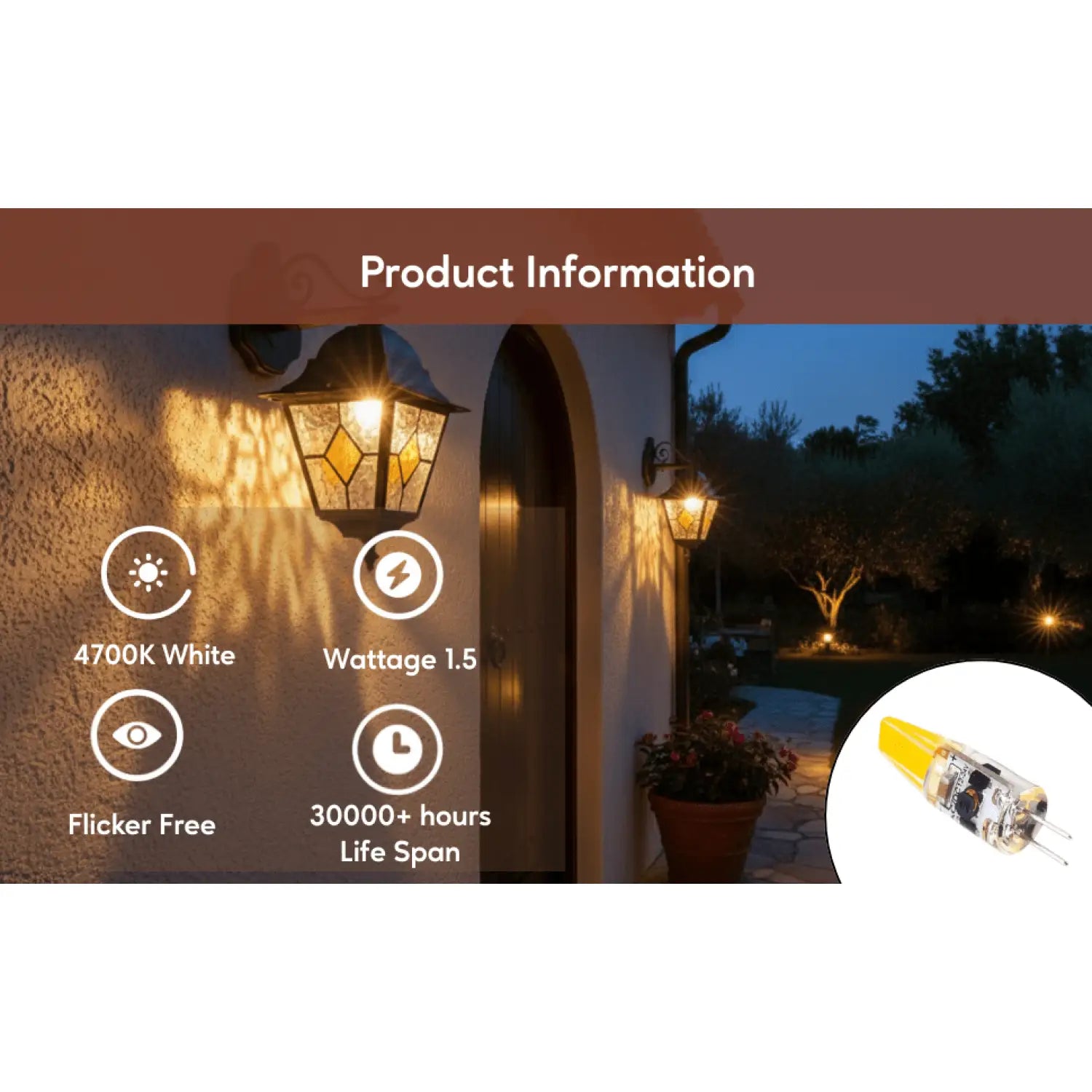 G4 JC LED Bi-Pin Bulb - Dimmable Silicon Light Bulb Types - Dimmer Switch