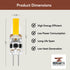 G4 JC LED Bi-Pin Bulb - Dimmable Silicon Light Bulb Types - Dimmer Switch