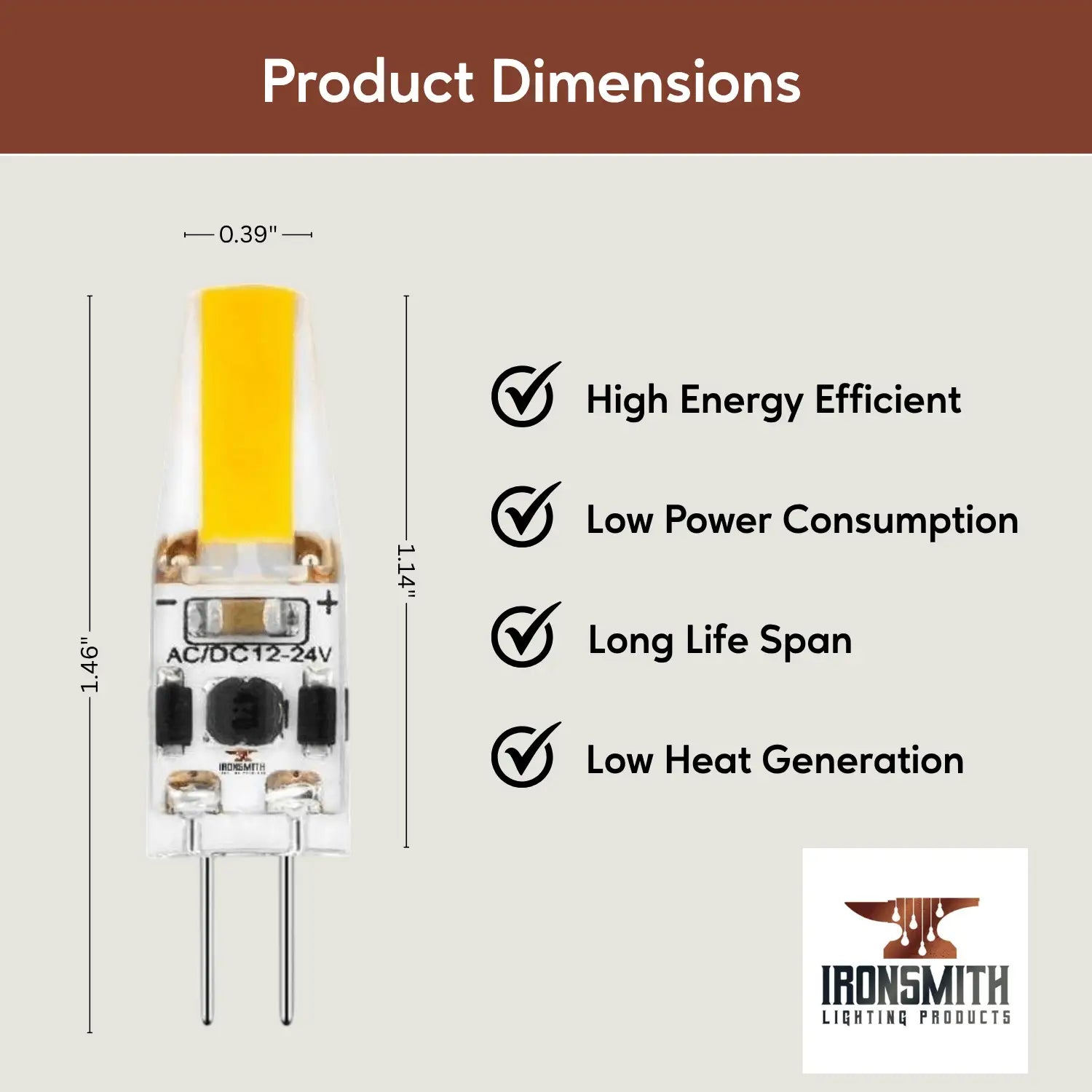 G4 JC LED Bi-Pin Bulb - Dimmable Silicon Light Bulb Types - Dimmer Switch