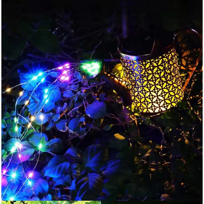 Garden Decor Solar Lights with Watering Can Design String LEDs & IP65 Waterproof - Solar Light