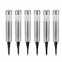 Garden Solar Lamps with RGB Lighting and Stainless Steel Build - Silver - Solar Light