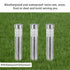 Garden Solar Lamps with RGB Lighting and Stainless Steel Build - Silver - 12V Hanging Light