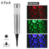 Garden Solar Lamps with RGB Lighting and Stainless Steel Build - Silver - 12V Hanging Light