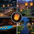 Garden Solar Light with 96 LEDs Torch Effect for Outdoor Landscape Decor - 12V Hanging Light