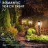 Garden Solar Light with 96 LEDs Torch Effect for Outdoor Landscape Decor - 12V Hanging Light