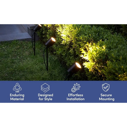 Garden Stake - 8-Inch Low Profile 1/2’’ NPT Thread with Side Wireway | 20 Pack - Spike Mount