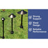Garden Stakes | 9-Inch In-Ground Solid Brass 1/2’’ NPT Thread 2 Pack - 2 Pack - Spike