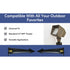 Garden Stakes | 9-Inch In-Ground Solid Brass 1/2’’ NPT Thread 2 Pack - 2 Pack - Spike