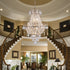 Gold Luxurious Ceiling Light Chandelier with Crystal Design for Modern Interiors - Indoor Hanging Light
