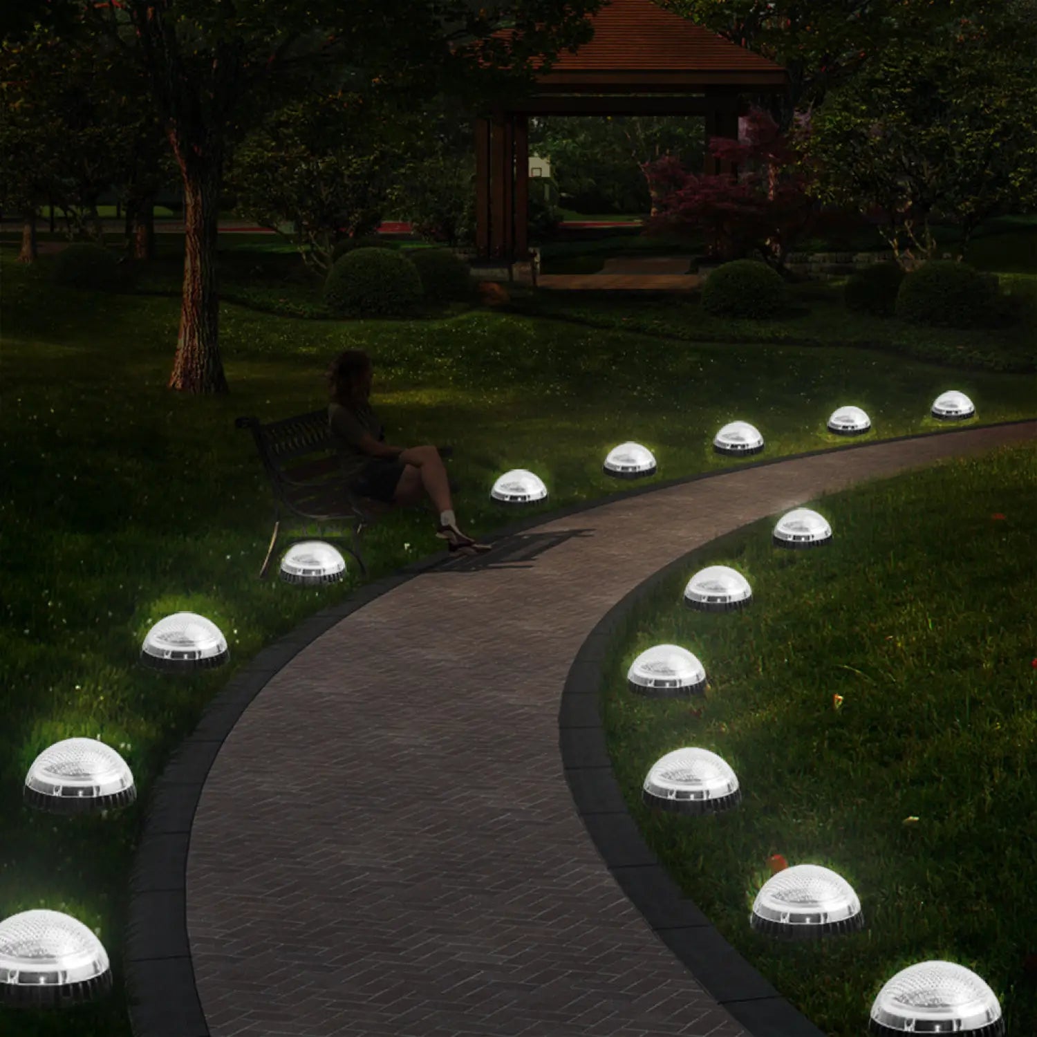 Ground Solar Lights with Waterproof - Perfect for Outdoor Landscaping - White light - Solar Light