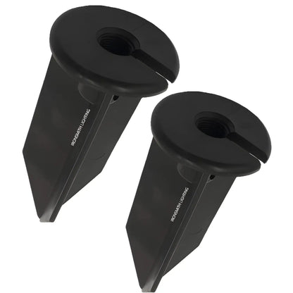 Ground Spikes - 8-Inch In-Ground Stake 1/2’’ NPT Thread - 2 Pack - Spike Mount