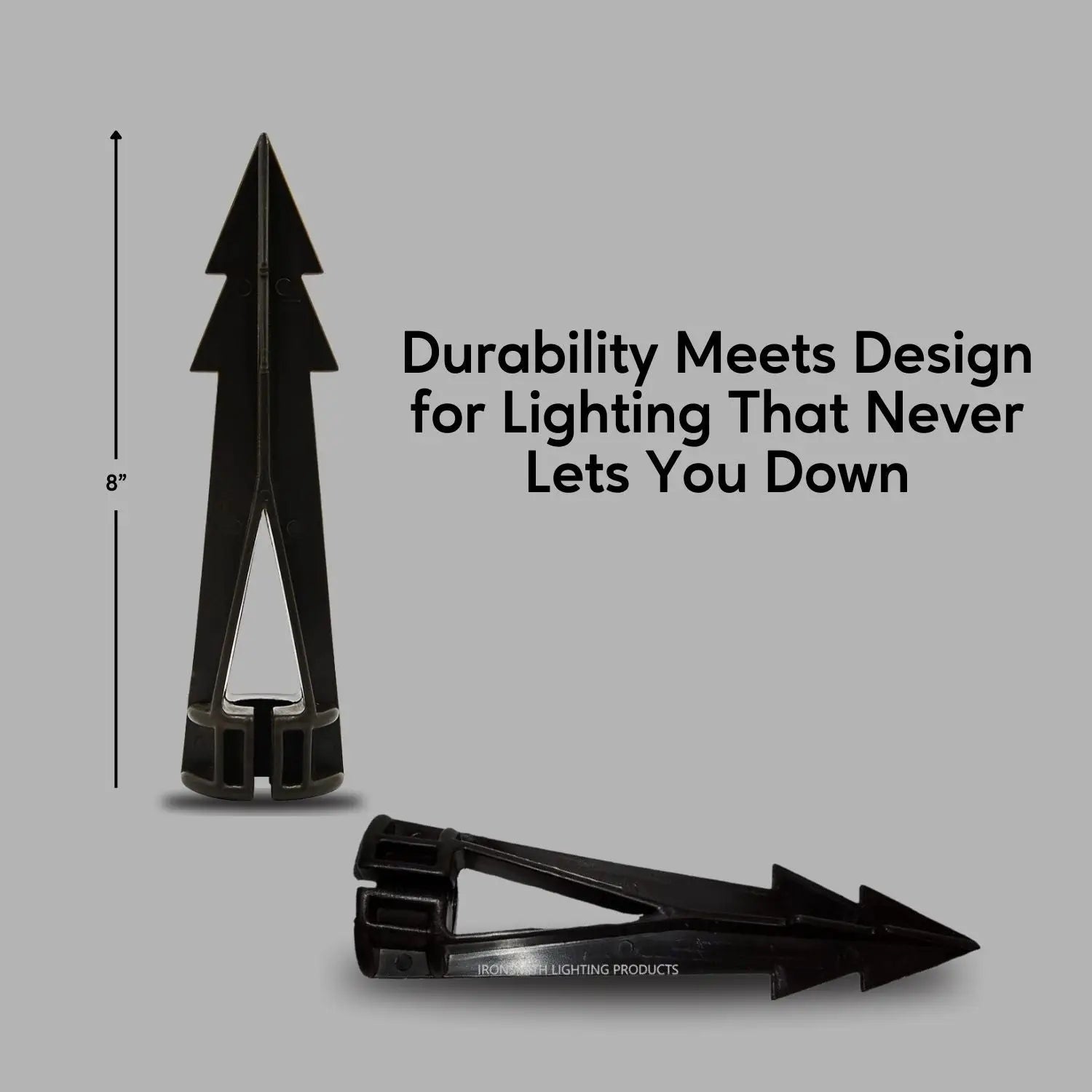 Ground Spikes - 8-Inch In-Ground Stake 1/2’’ NPT Thread - Spike Mount