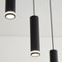 Angelina 6 Light Matte Black Kitchen Island Pendant No Bulb Black 12V Hanging Light