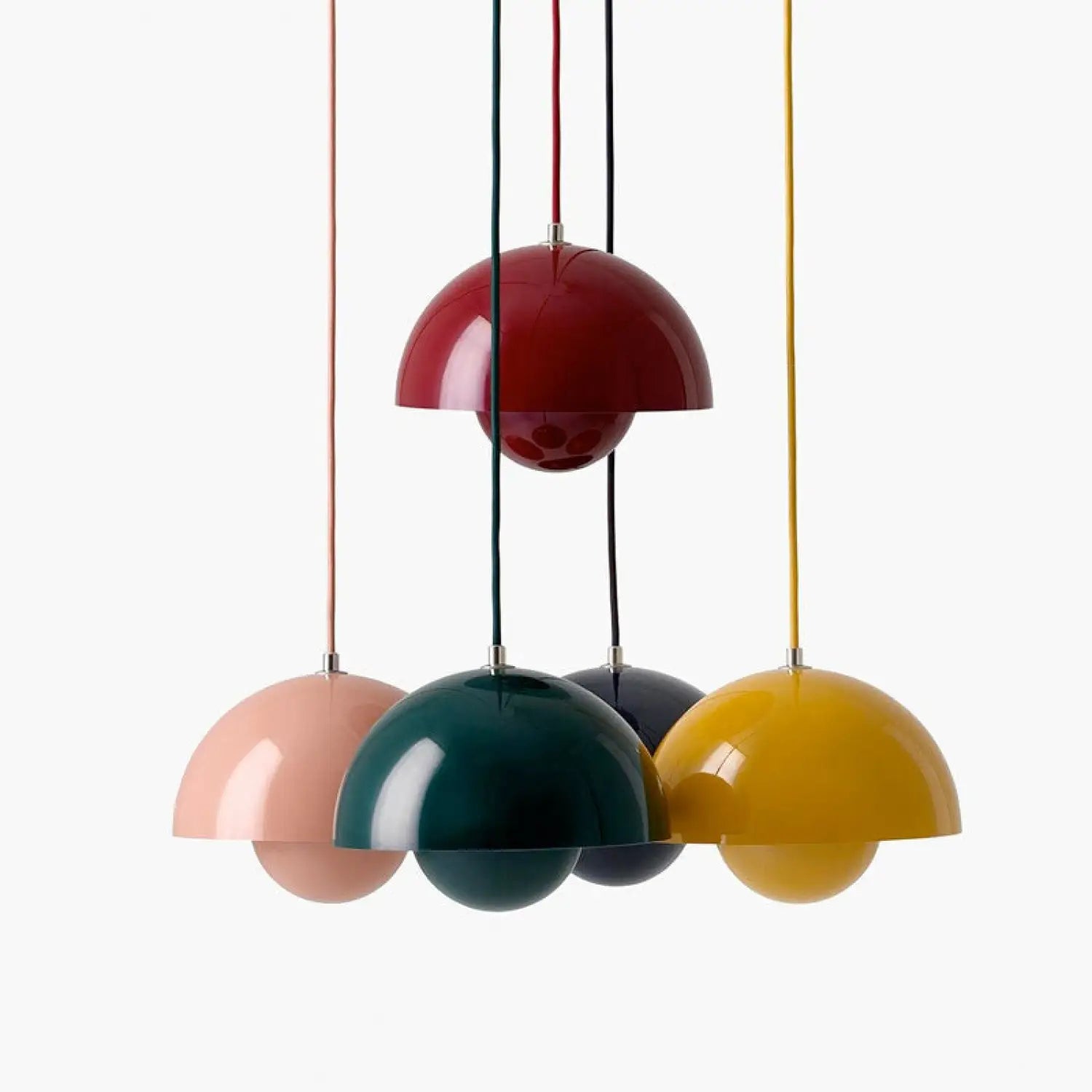 Hanging Light Modern – Adjustable Height Iron Chandelier with LED/Incandescent Compatibility - Indoor Hanging Light