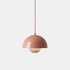 Hanging Light Modern – Adjustable Height Iron Chandelier with LED/Incandescent Compatibility - Pink / 230mm - Indoor