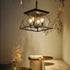 Hanging Lights for Kitchen Island in Rustic Iron Finish - Black - Hanging Light
